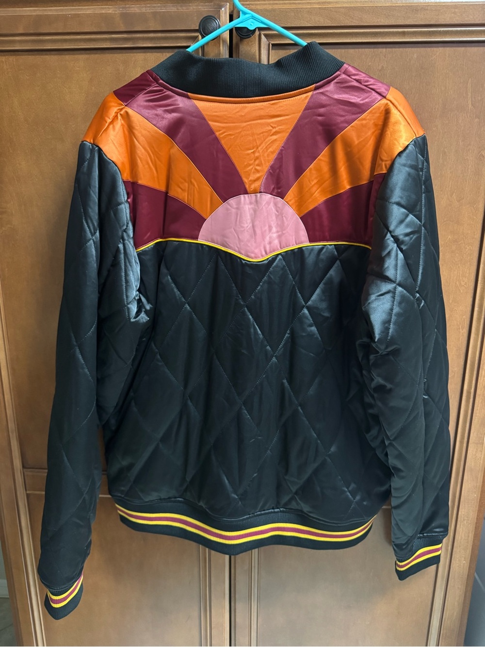 CLASIC ROCK COUTURE 🌅🌵🏜️Black Rising Sun Unisex Bomber Jacket - Picture 4 of 10